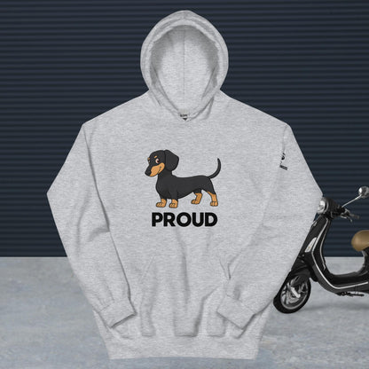 Proud Dachshund Hoodie: Sausage Dog, Aussie Design, Dog Lover Gift