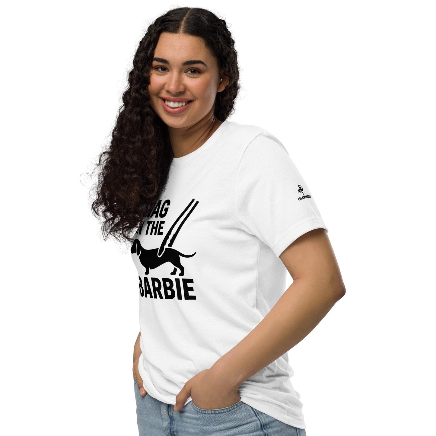 Snag on the Barbie - Aussie Slang Tee, Australian Xpat T-shirt, Australian BBQ Shirt