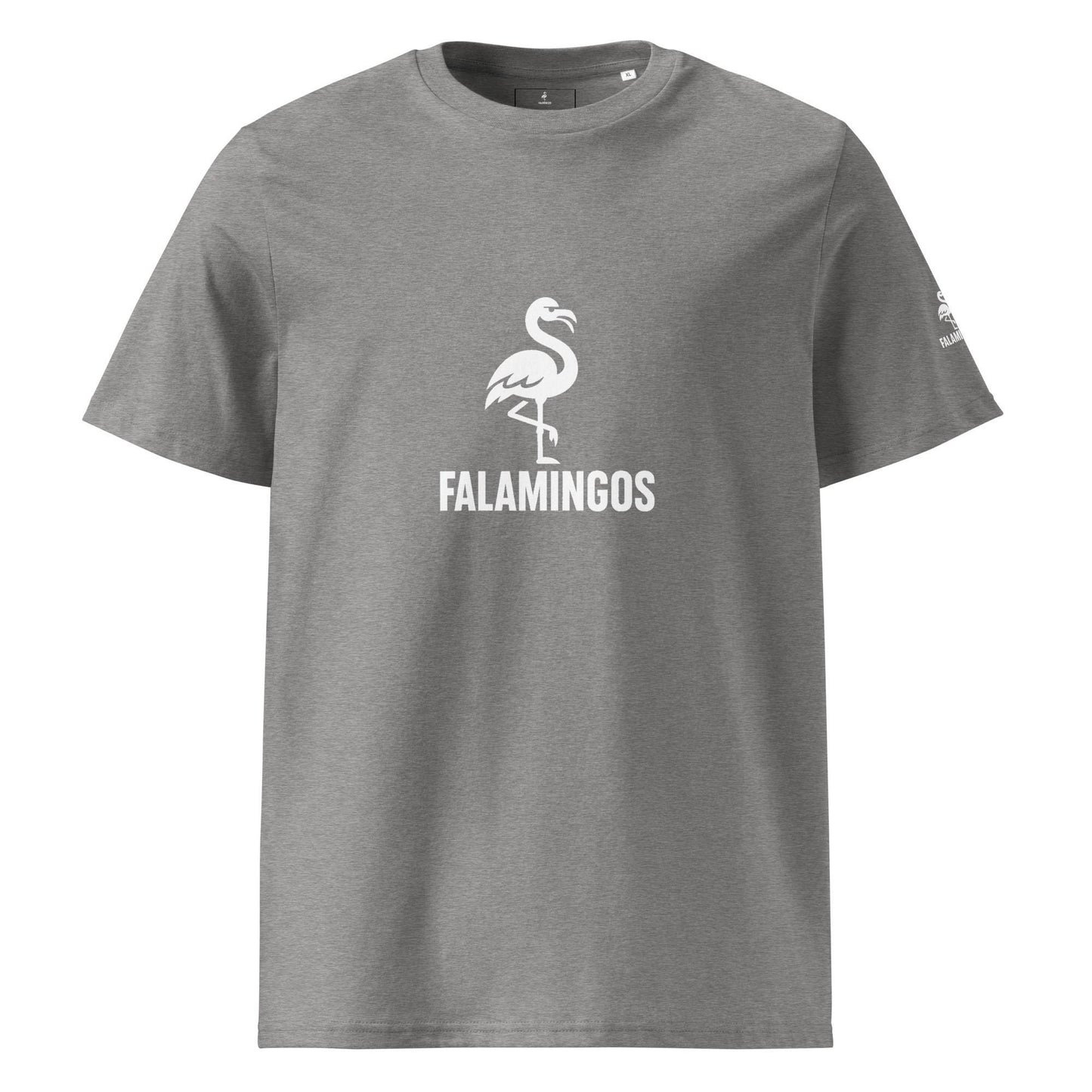 Falamingos flagship design - Unisex organic ribbed neck t-shirt