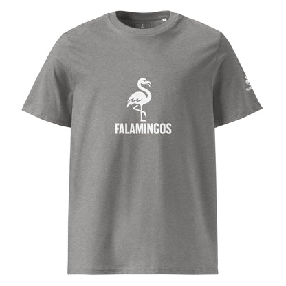 Falamingos flagship design - Unisex organic ribbed neck t-shirt