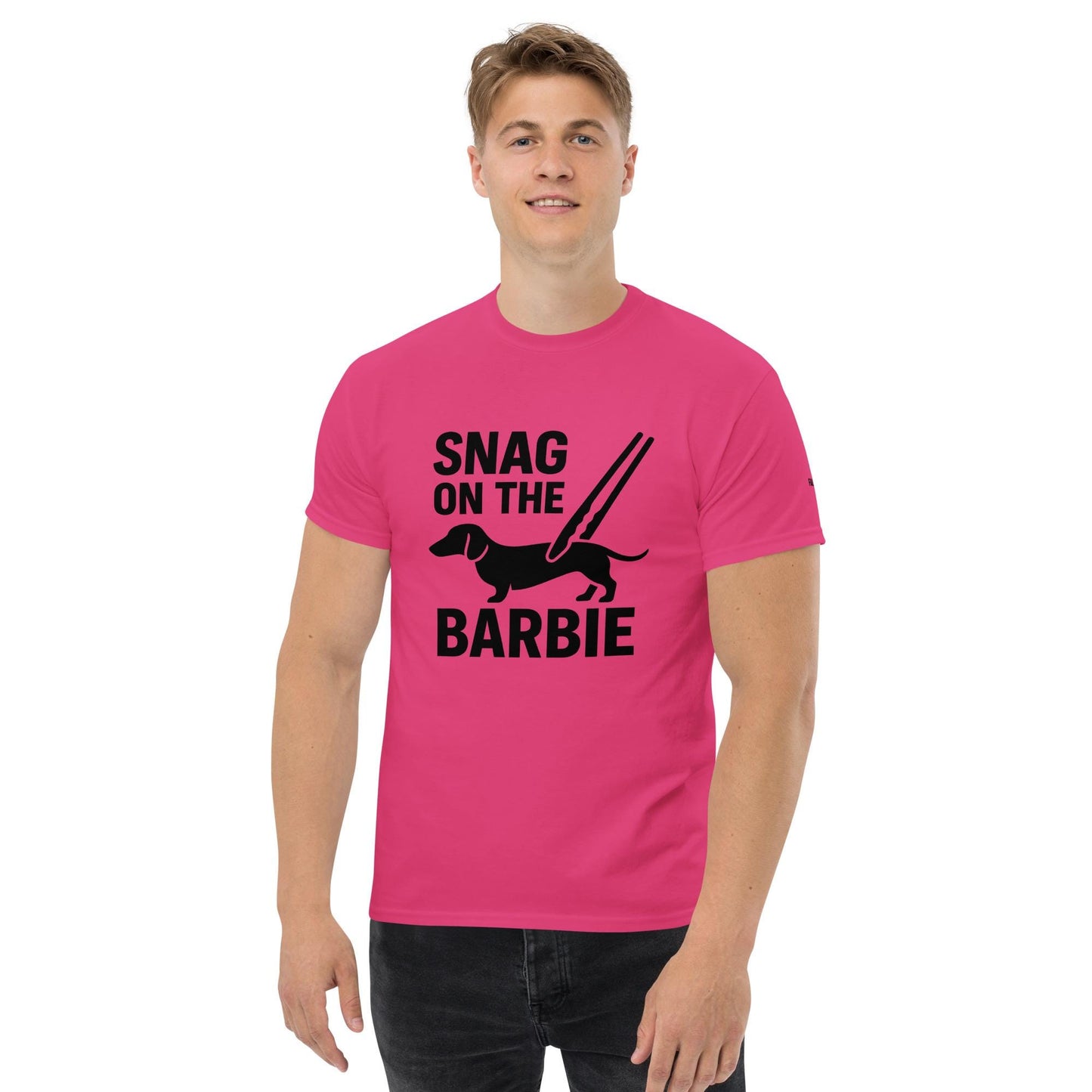 Snag on the BBQ - Australian Humour, Aussie Saying, Australian Expat T-shirt, Slang