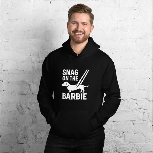 Australian Slang 'Snag on the Grill' Unisex Hoodie: Aussie BBQ