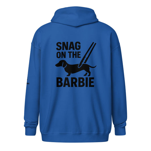 Snag on the BBQ unisex zip hoodie
