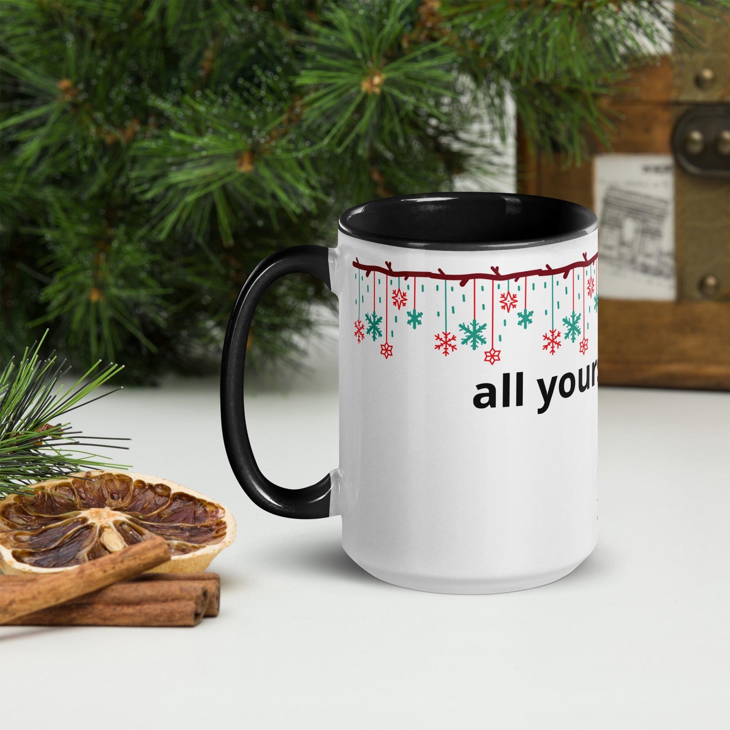 All Yours Santa Christmas Mug