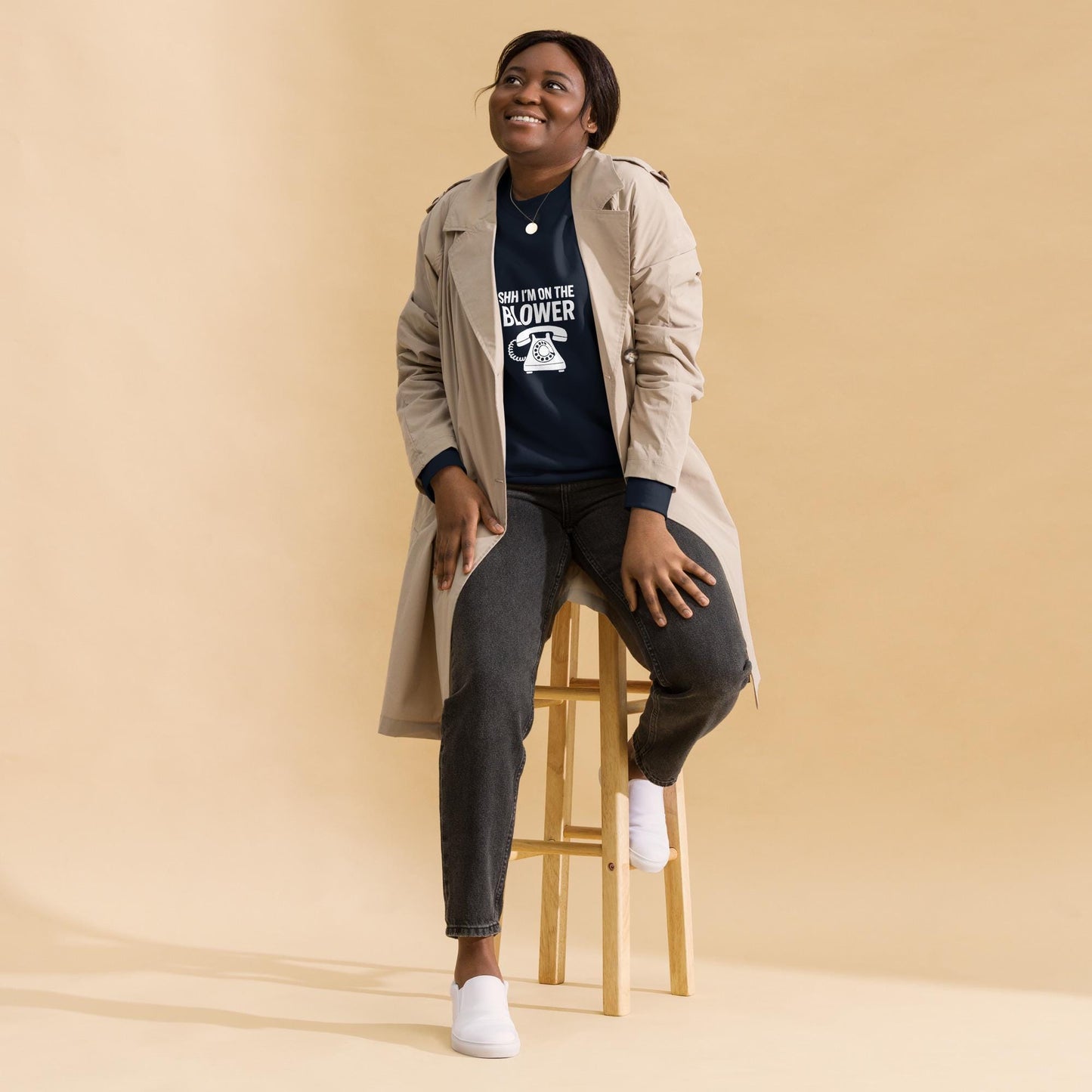 Aussie Slang Sweatshirt: "Shh I'm on the Blower" - Australian Gift