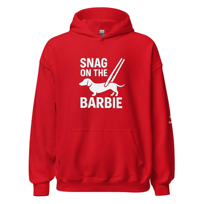 Australian Slang 'Snag on the Grill' Unisex Hoodie: Aussie BBQ