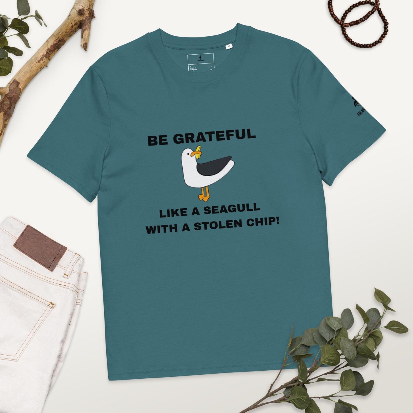 Be Grateful Seagull Thanksgiving Tee: Aussie Humor Gift
