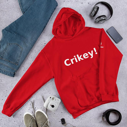 Crikey! - Aussie Slang Hoodie, Bold, Streetwear, Fun Australian Humor