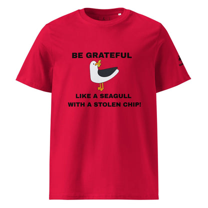 Be Grateful Seagull Thanksgiving Tee: Aussie Humor Gift