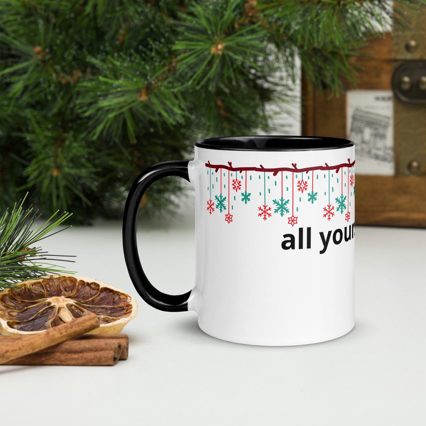All Yours Santa Christmas Mug