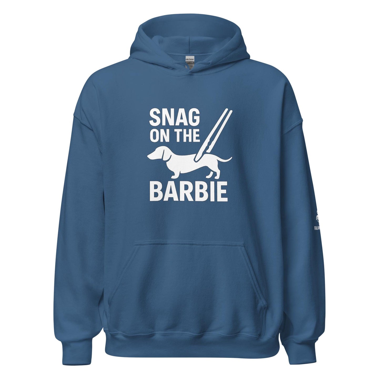 Australian Slang 'Snag on the Grill' Unisex Hoodie: Aussie BBQ