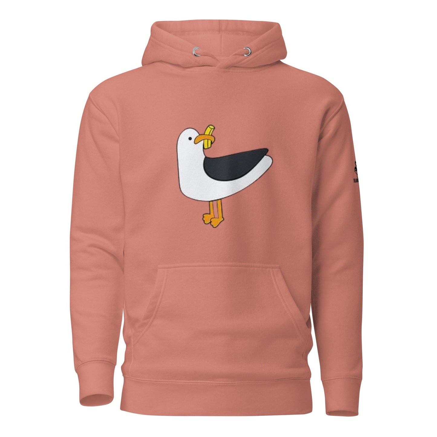 Aussie Seagull with a Chip - heavy quality hoodie
