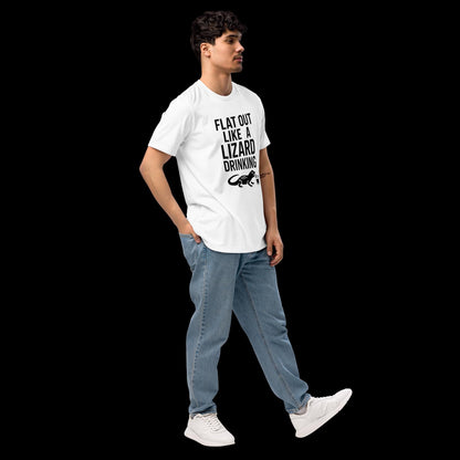 Flat Out Like a Lizard Drinking Tee: Aussie Slang, Australian Xpat T-shirt, Funny Unisex Shirt