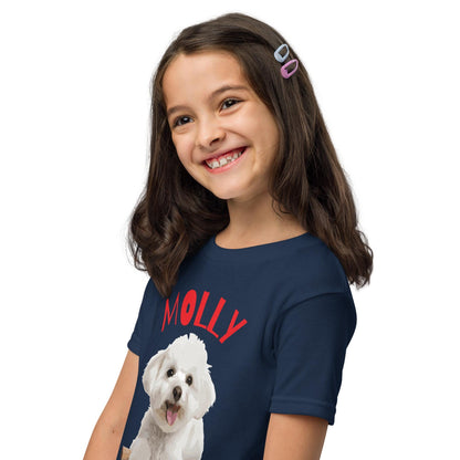 Molly Christmas Dog Tee - Kids Tee