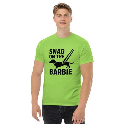 Snag on the BBQ - Australian Humour, Aussie Saying, Australian Expat T-shirt, Slang