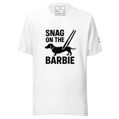 Snag on the Barbie - Aussie Slang Tee, Australian Xpat T-shirt, Australian BBQ Shirt
