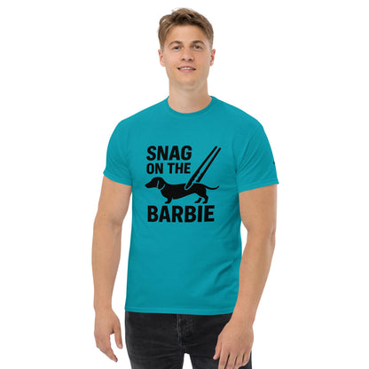Snag on the BBQ - Australian Humour, Aussie Saying, Australian Expat T-shirt, Slang