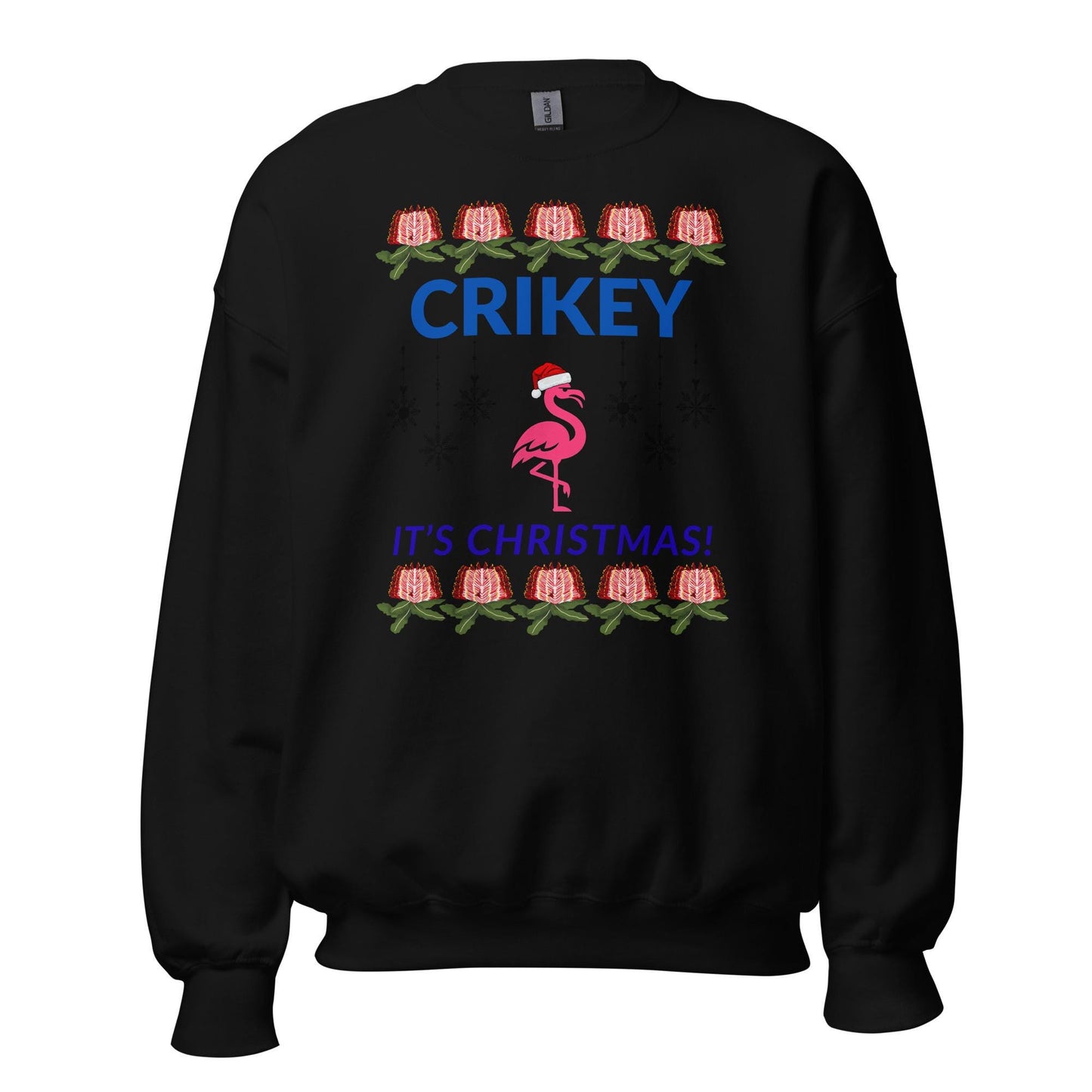Australian Ugly Christmas Sweater – CRIKEY, Cozy Jumper for Friends from Down Under