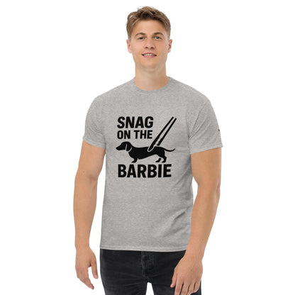 Snag on the BBQ - Australian Humour, Aussie Saying, Australian Expat T-shirt, Slang