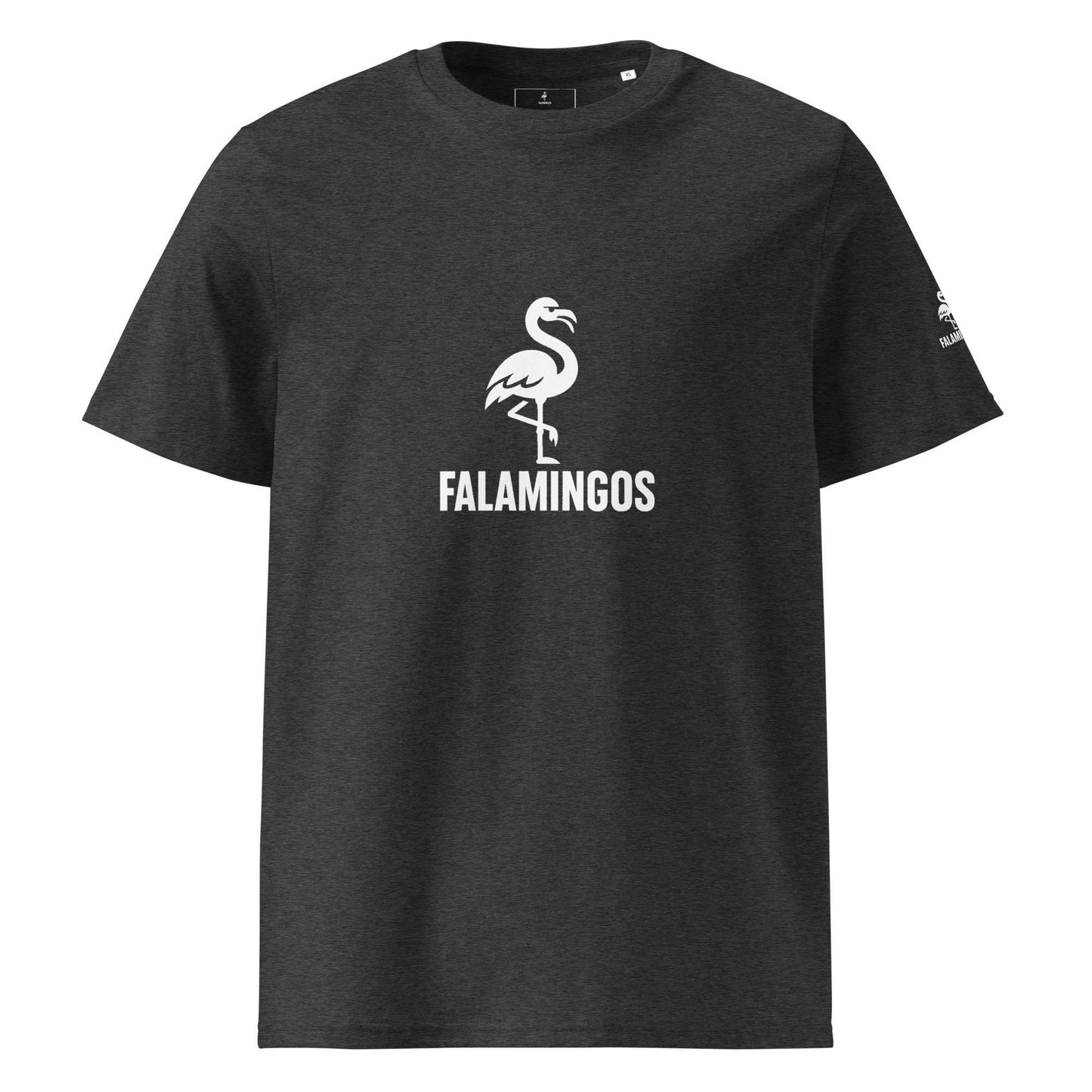 Falamingos flagship design - Unisex organic ribbed neck t-shirt