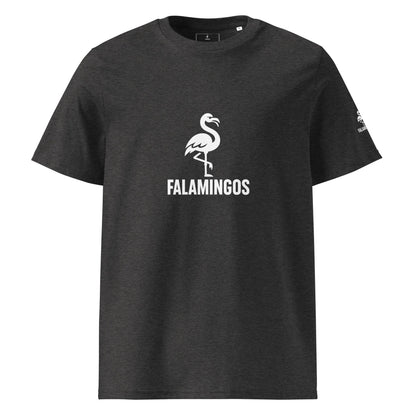 Falamingos flagship design - Unisex organic ribbed neck t-shirt