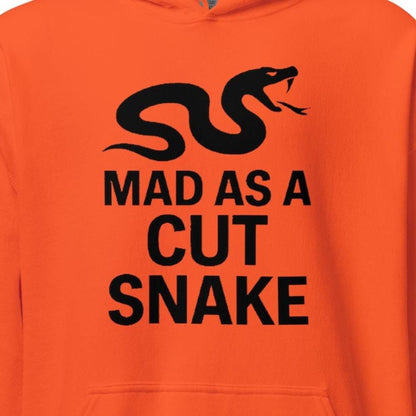 Mad as a Cut Snake - Crazy, Aussie Slang, Streetwear, Funny, Unisex, Xpat Gift, Have a Laugh