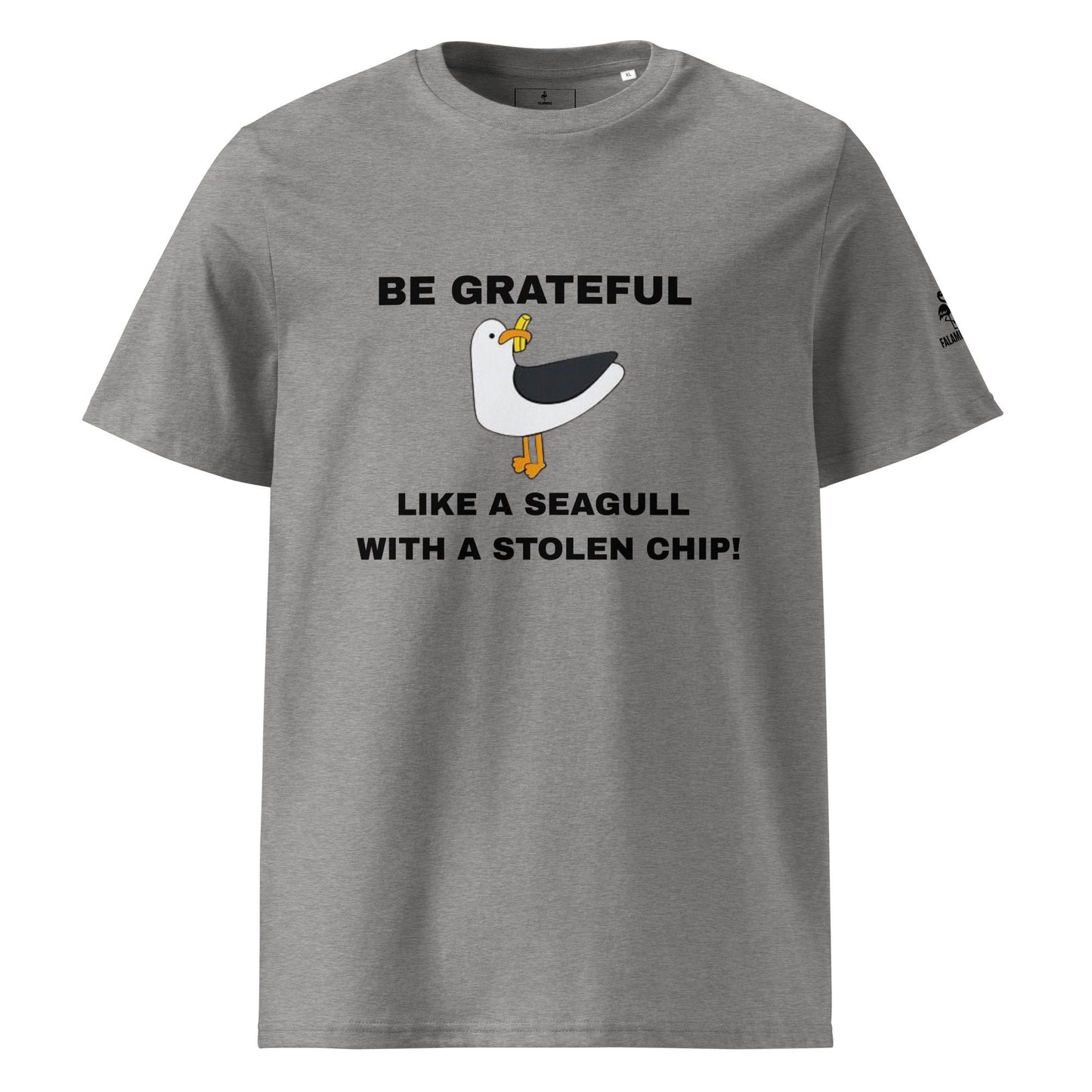 Be Grateful Seagull Thanksgiving Tee: Aussie Humor Gift
