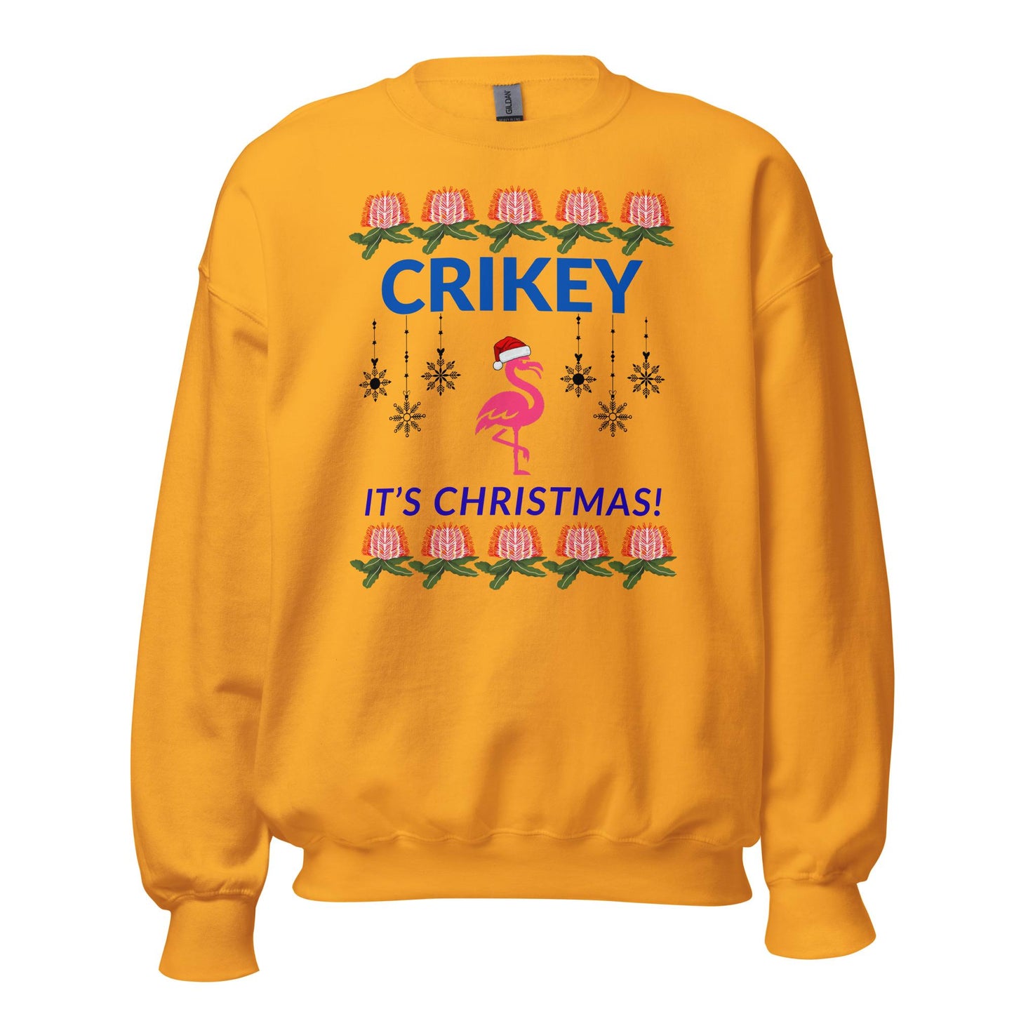 Australian Ugly Christmas Sweater – CRIKEY, Cozy Jumper for Friends from Down Under