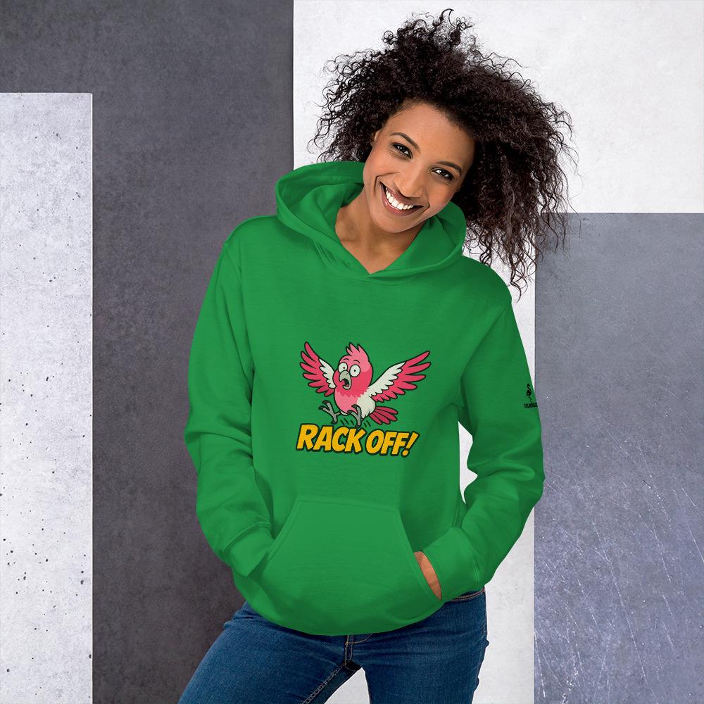 Rack Off! - Aussie Slang Unisex Hoodie, Fun Australian Sayings, Expat Gift