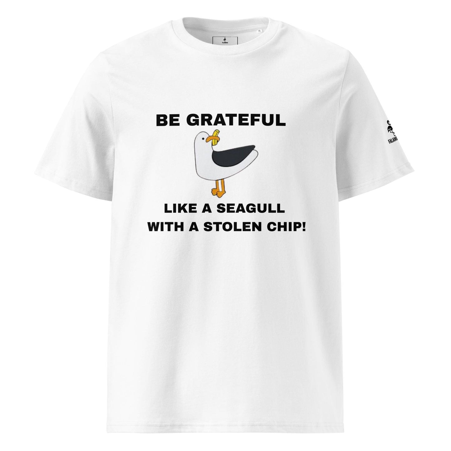 Be Grateful Seagull Thanksgiving Tee: Aussie Humor Gift