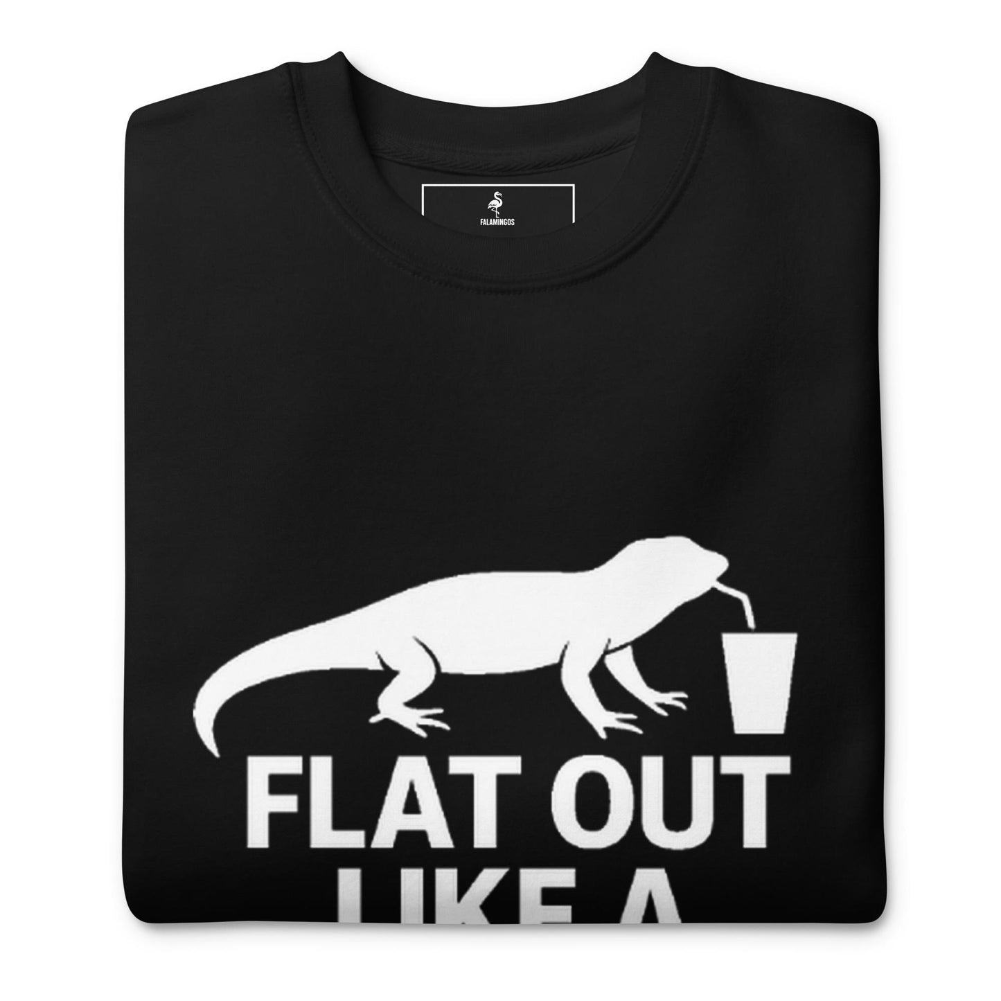Flat Out Like a Lizard Drinking - Aussie Slang Sweatshirt, Windcheater, Australian Humour, Expat Gift