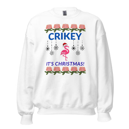 Australian Ugly Christmas Sweater – CRIKEY, Cozy Jumper for Friends from Down Under