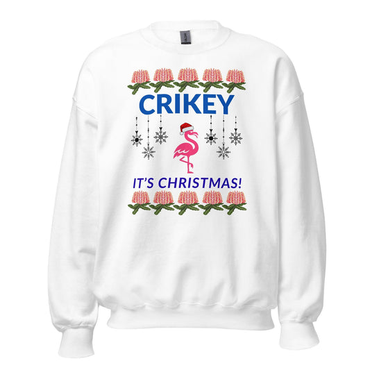 Australian Ugly Christmas Sweater – CRIKEY, Cozy Jumper for Friends from Down Under